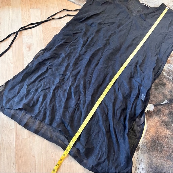 MONDAY SWIMWEAR Black Linen‎ Sorrento Caftan Coverup Size M/L NWT - Picture 11 of 12